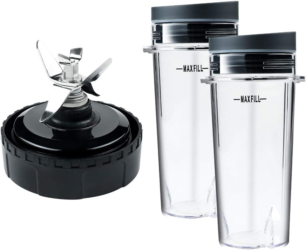 Nutri Ninja Blender 6-Fin Blade & 16oz Cup Set