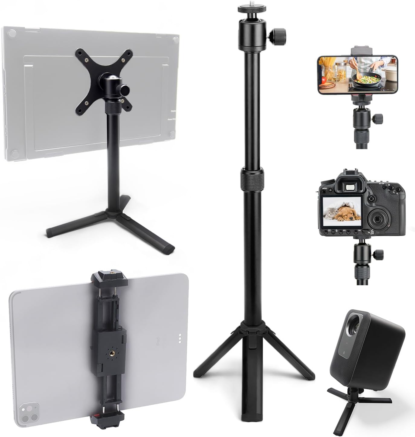 Durable Metal Stand with 360 Ball Head