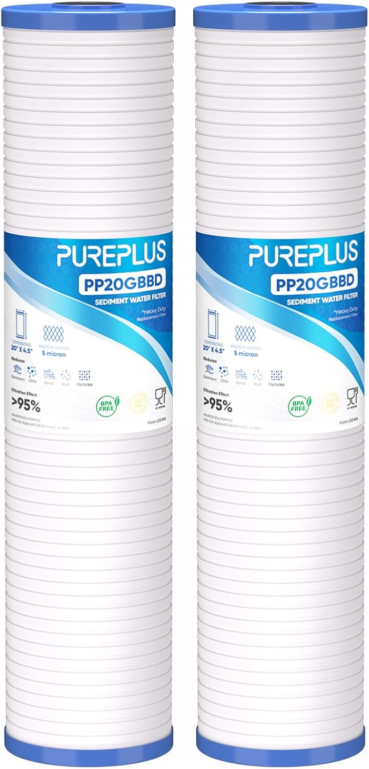 PUREPLUS 5 Micron 20in x 4.5in Whole House Water Filter Review