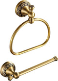 Antique Toilet Paper Holder Hand Towel Holder 2 Pieces Set - Vintage