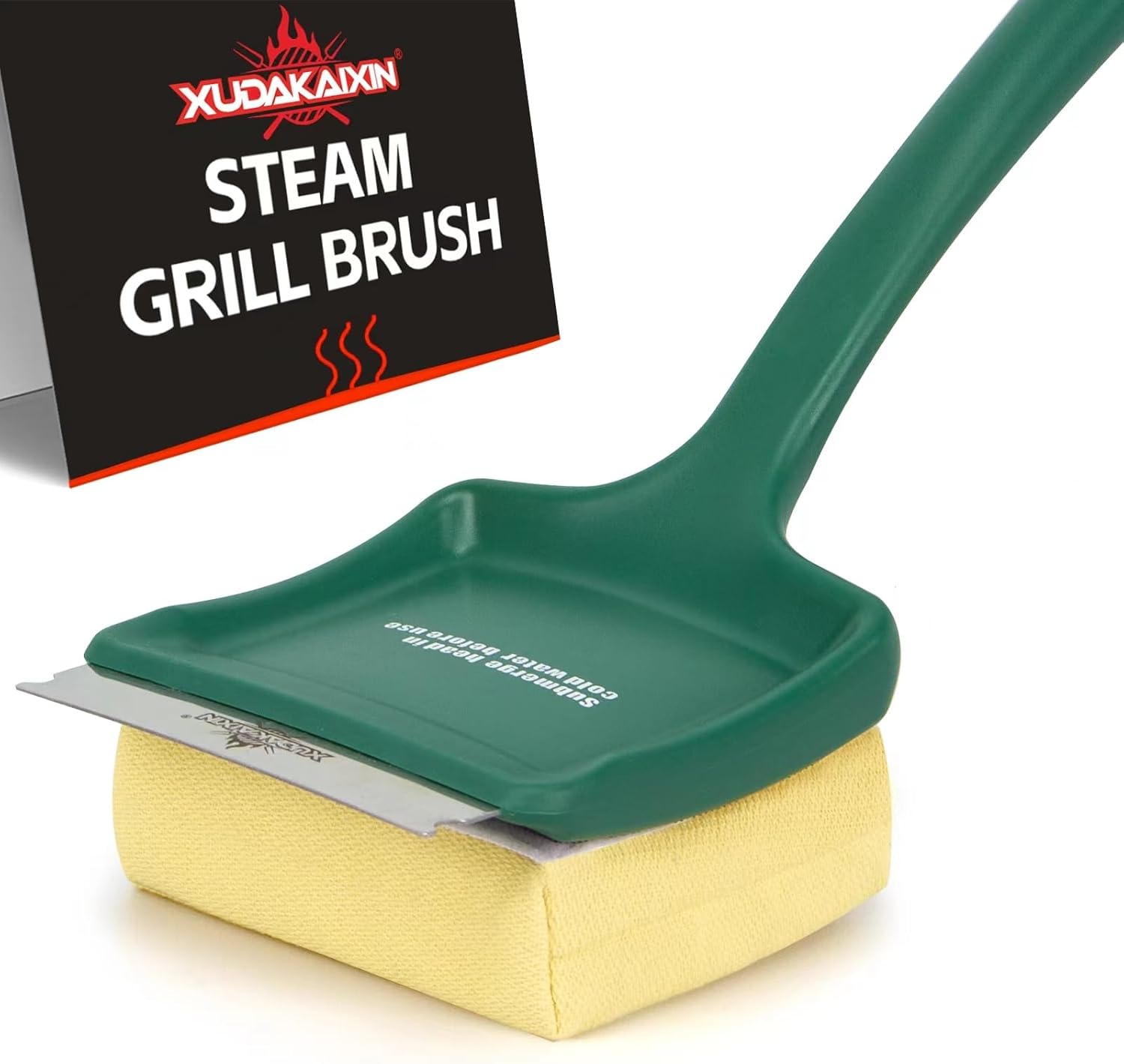 19 Inch Large Bristle-Free Steam Cleaning Grill Brush for Safety
