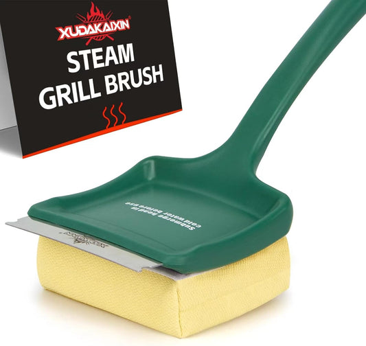 19 Inch Large Bristle-Free Steam Cleaning Grill Brush for Safety