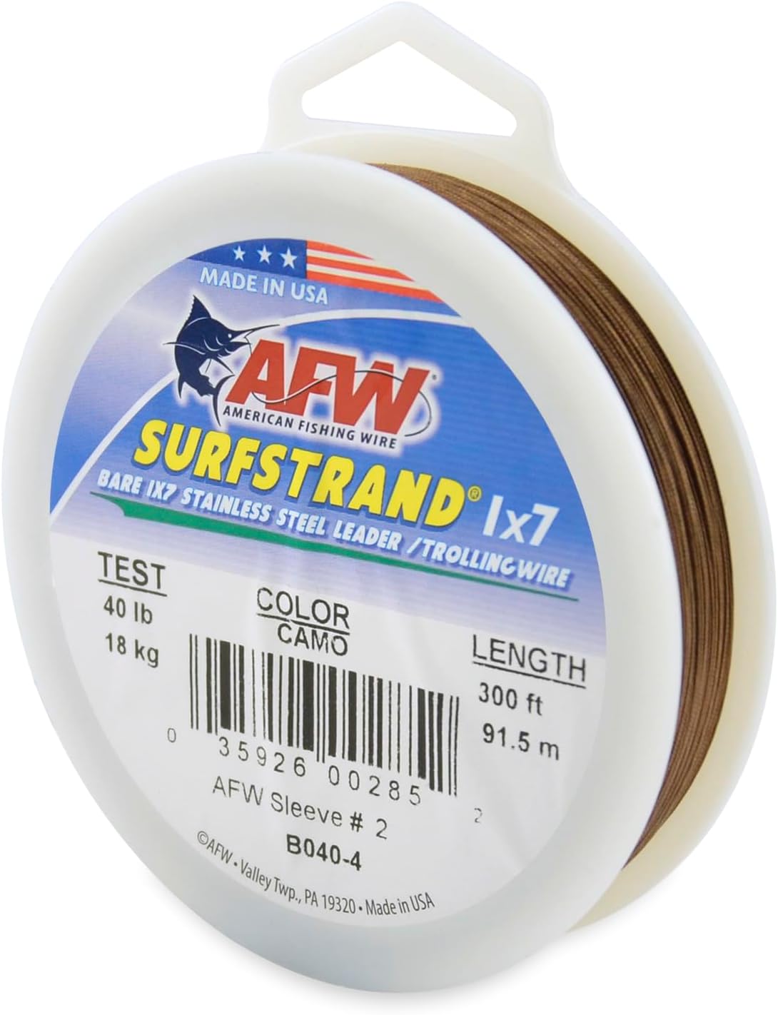 Surfstrand Bare 1x7 Stainless Steel Leader Wire for Fishing