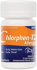 Chlorpheniramine Maleate Extended Release 12 mg - 60 Tablets