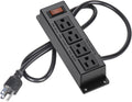 Wall Mount Power Outlet Strip, 4 Outlet Mountable Power Strip