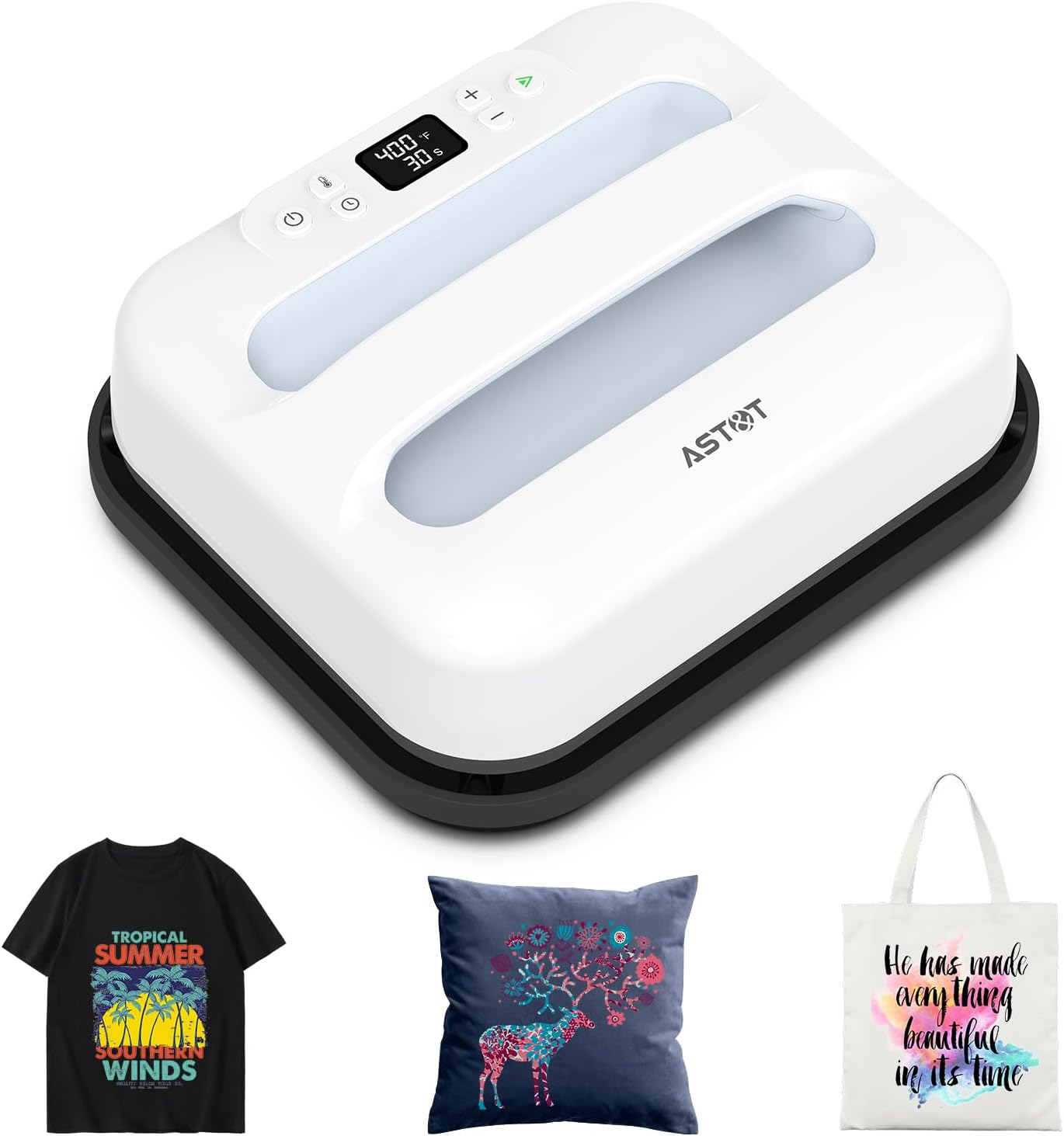 AST&T Heat Press Machine 12in x 10in for T-Shirts & More