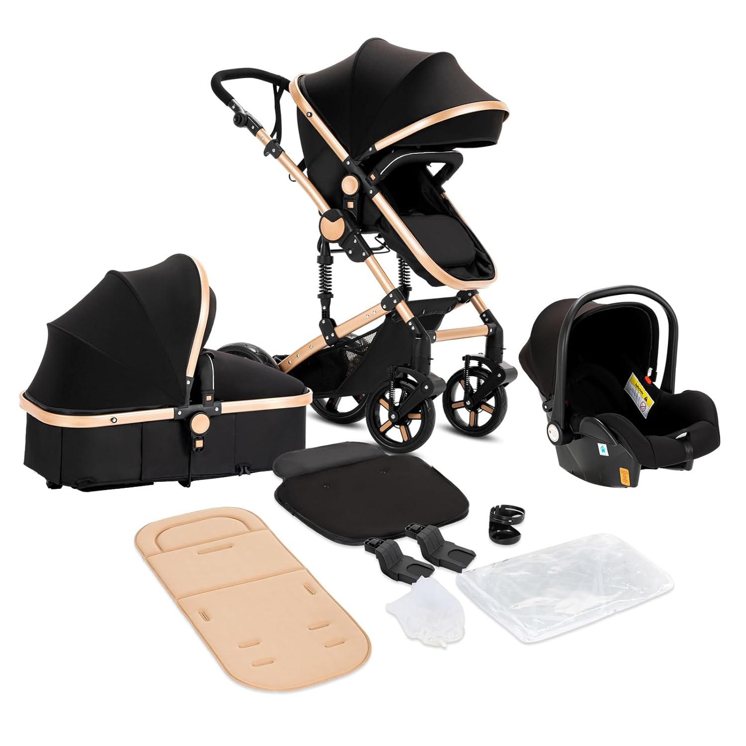 3 in 1 Baby Stroller Travel System Combo Set for Newborns