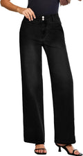 SHEWIN Womens High Waisted Wide Leg Jeans - Comfortable Fit Women's