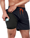 BRISIRA Mens Swim Trunks 5 in Inseam - Quick Dry (Style 9PW7)