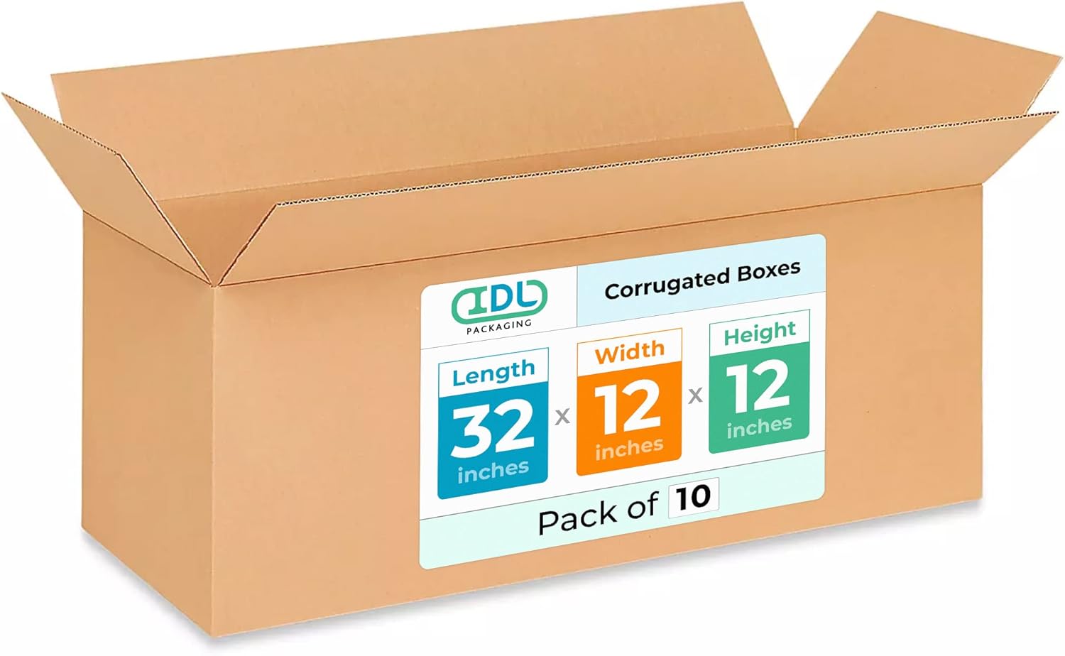 Long Shipping & Moving Boxes 32x12x12 inches - 10-Pack