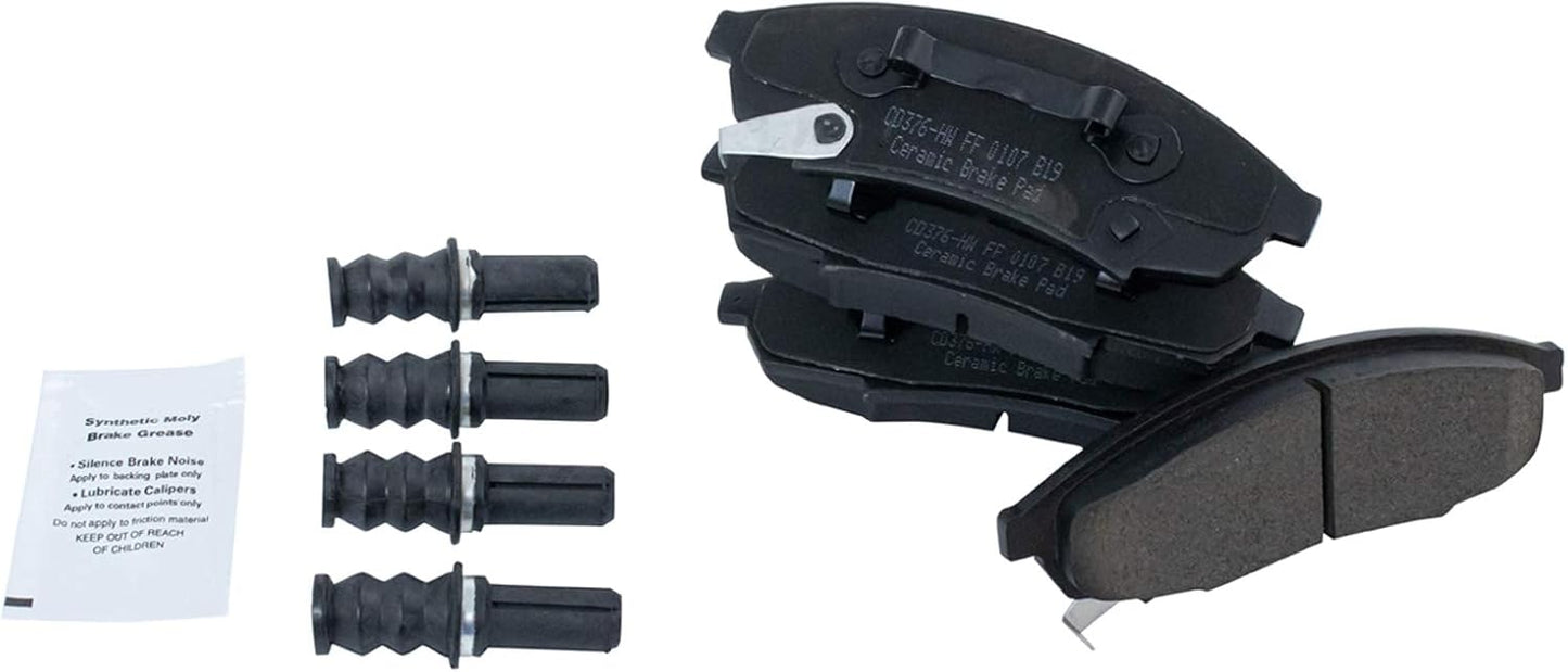 TRQ Front Brake Pads Ceramic for Buick Regal and Chevrolet Lumina