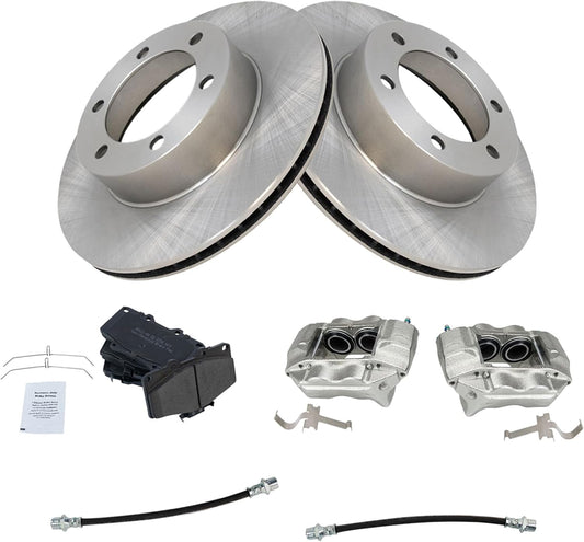 TRQ Front Brake Pad & Rotor Kit for 1996-2000 Toyota 4Runner