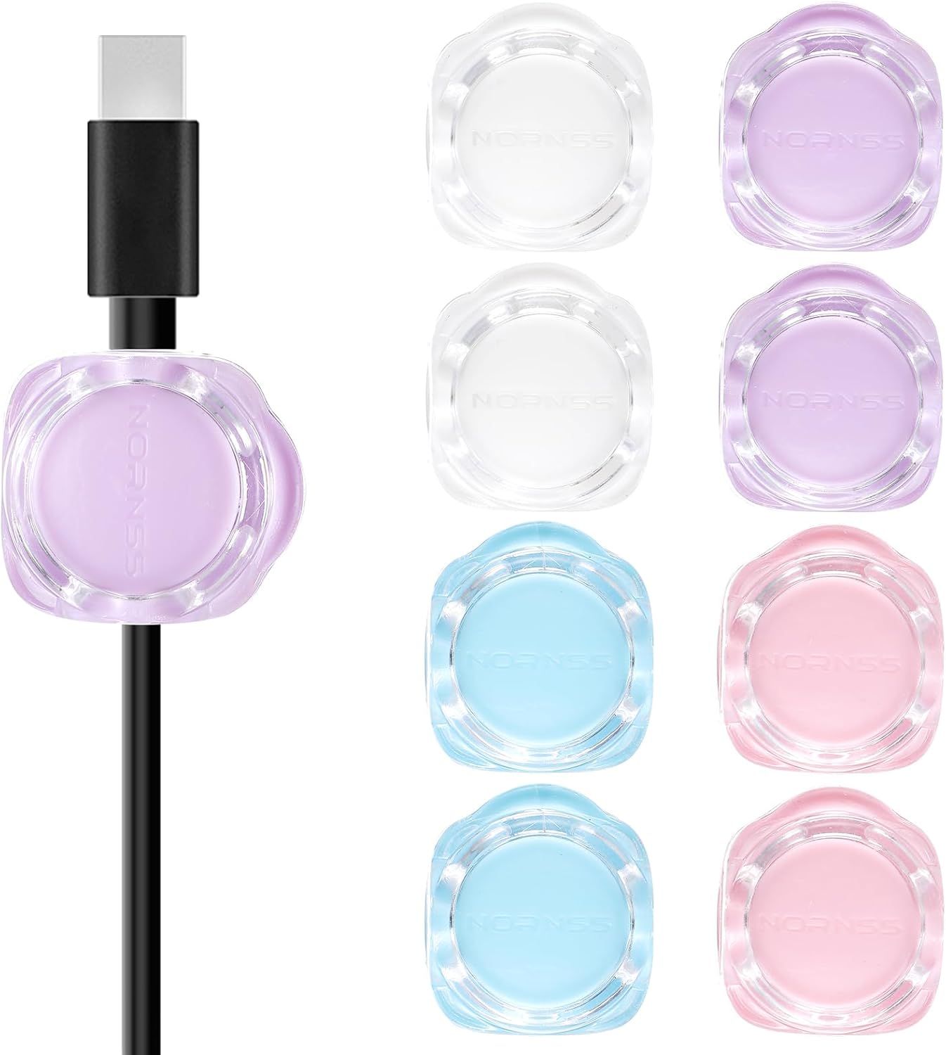 Wanmu Magnetic Cable Clips - Easy Desk Cord Management