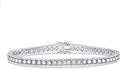 Platinum or Sterling Silver Infinite Elements Cubic Zirconia Round