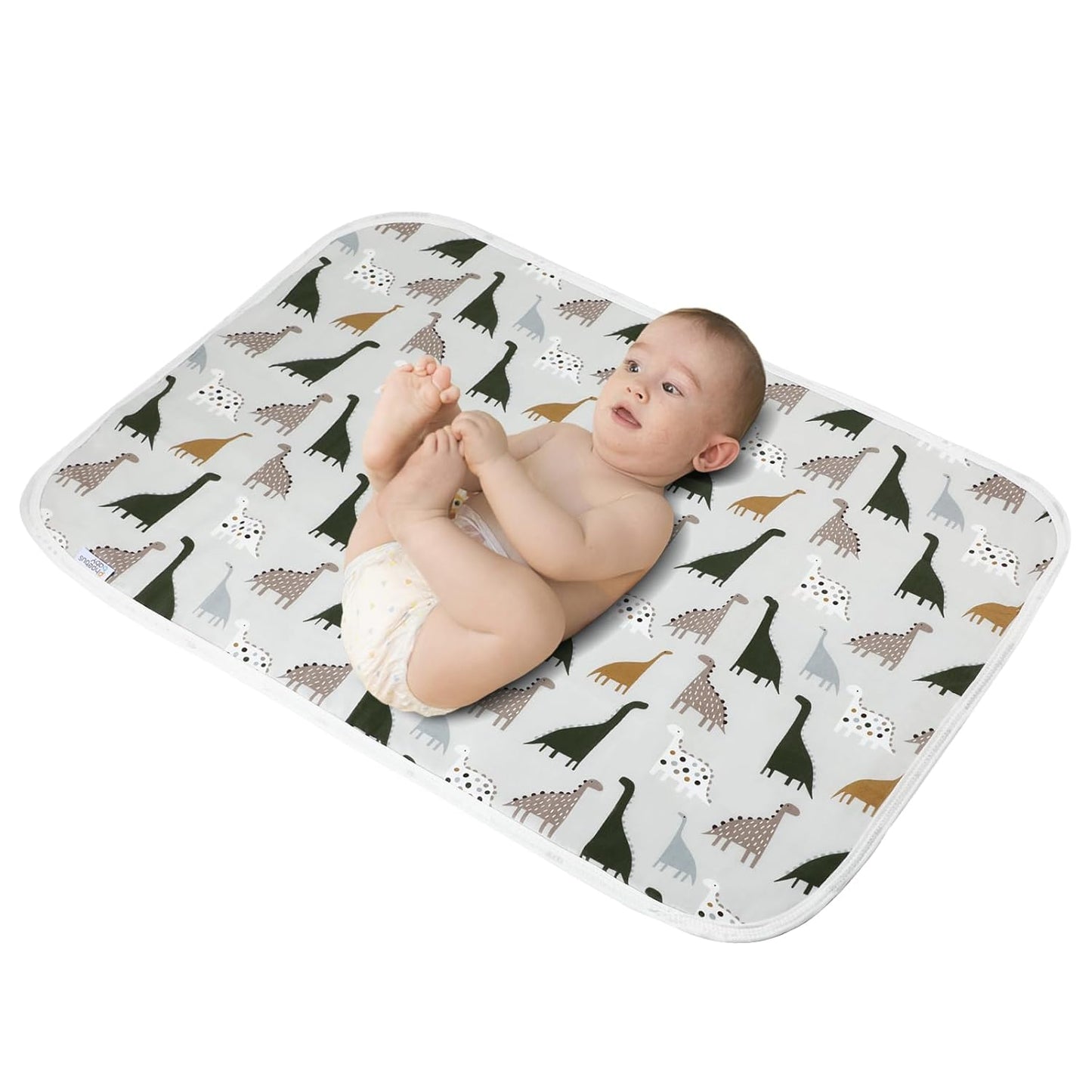 PHOEBUS BABY Waterproof Changing Pad Liner - Cute Dinosaur Design for Mess-Free Changes!