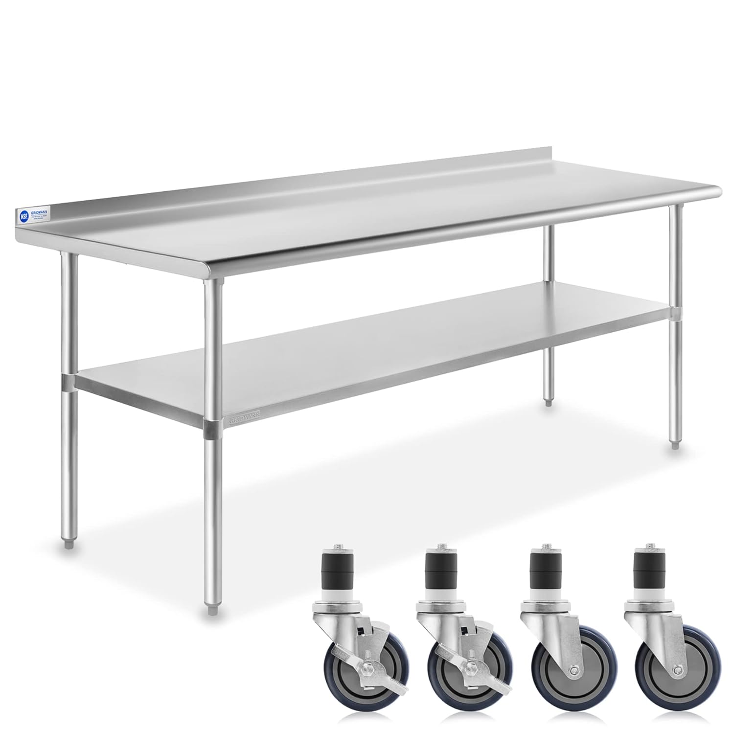 GRIDMANN Stainless Steel Table 72 in. x 30 in. for Kitchens