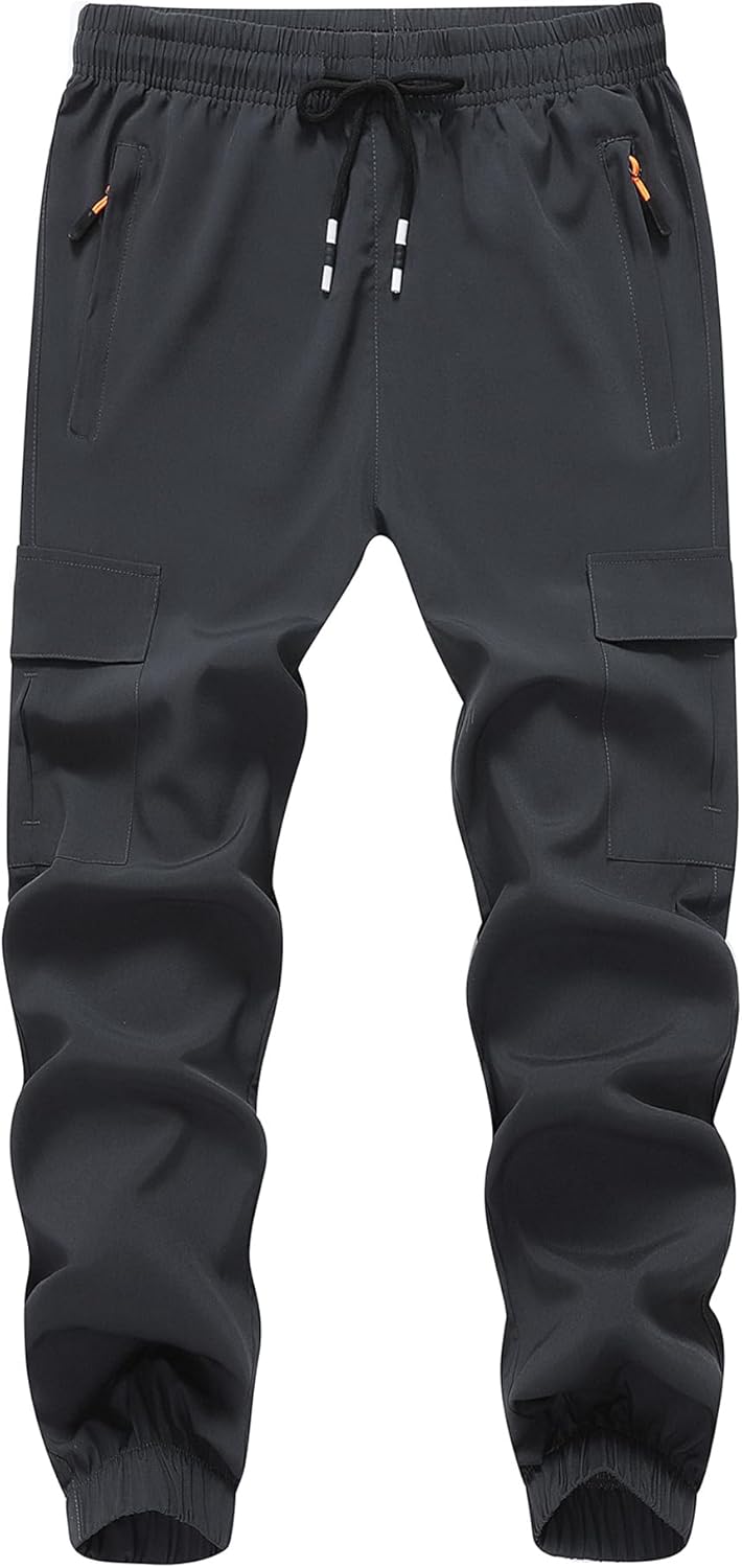 WaltZon Youth Quick Dry Cargo Joggers - Outdoor Ready!