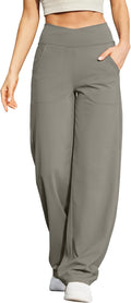 Wide Leg Pants for Women Loose Yoga Pants with Pockets - Versatile 5ft