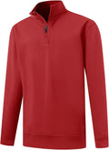 Boys Long Sleeve Quarter Zip Pullover Fleece Mock Neck - Warm