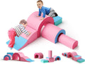 Lischwert Foam Climbing Blocks Toddler Playset - Soft 5-Piece Climber