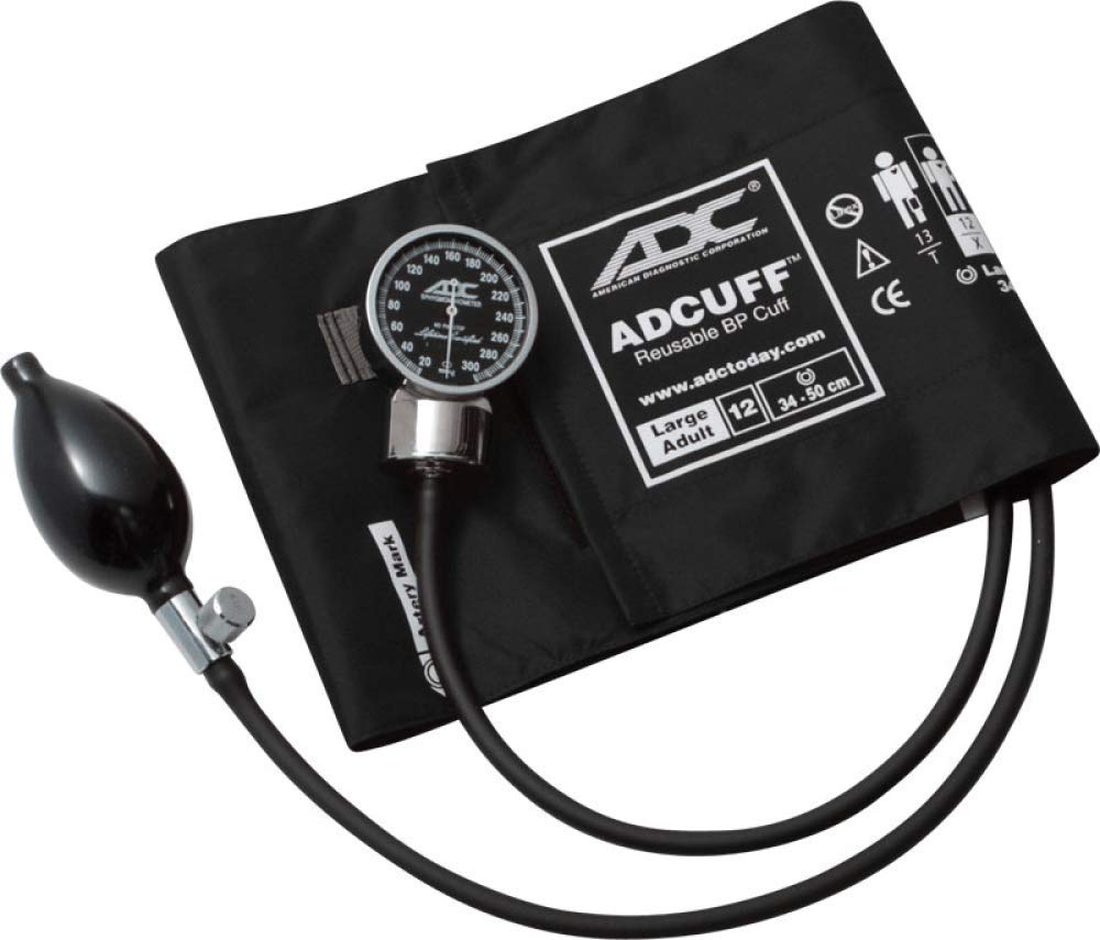 ADC 700-12XBK Pocket Aneroid Sphygmomanometer with Cuff