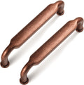 3.75 in Hole Center Cabinet Pulls 6 Pack - Antique Copper Zinc Alloy