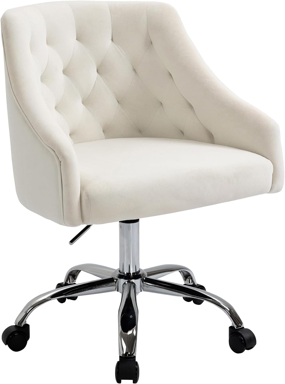 Elegant Velvet Office Swivel Chair for Modern Workspaces
