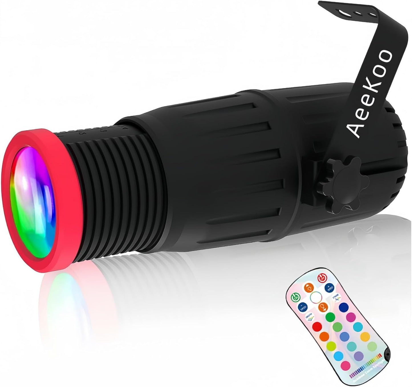 Disco Ball Spotlight with Remote - 18W RGBW LED Stage Light