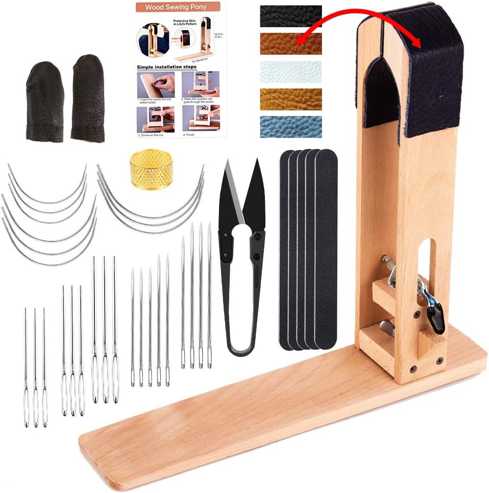 LUNARM Stitching Pony for Leather Sewing - Perfect DIY Tool
