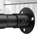 Screw in Shower Curtain Rod Heavy Duty 28 to 50 in - Stable Mount