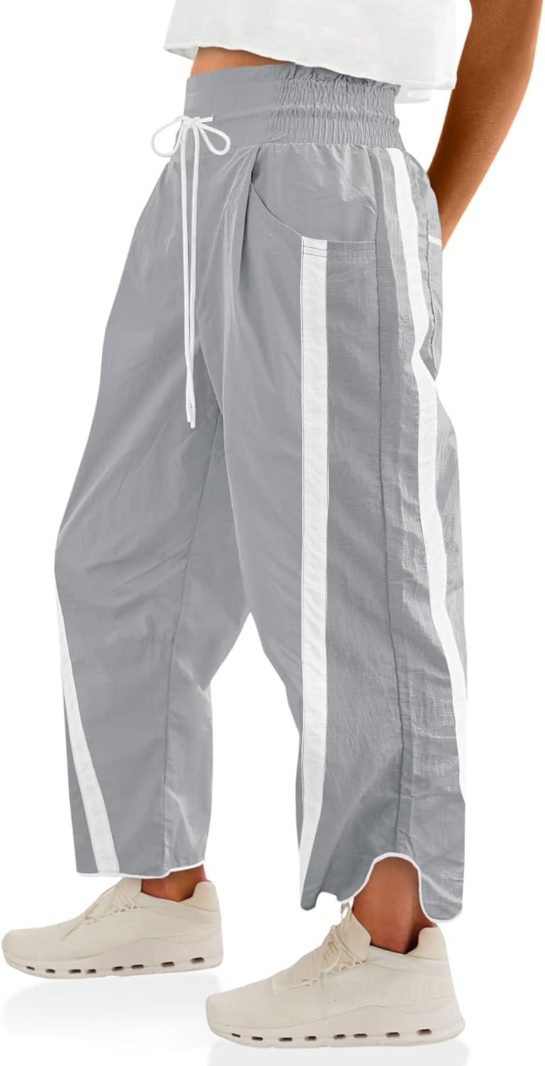 Fisoew Women's Baggy Wide Leg Pants for Casual Comfort
