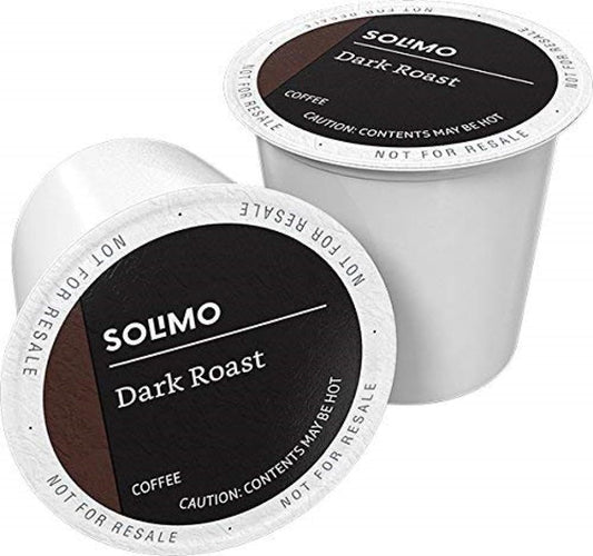 100-Count Solimo Dark Roast Coffee Pods for Keurig