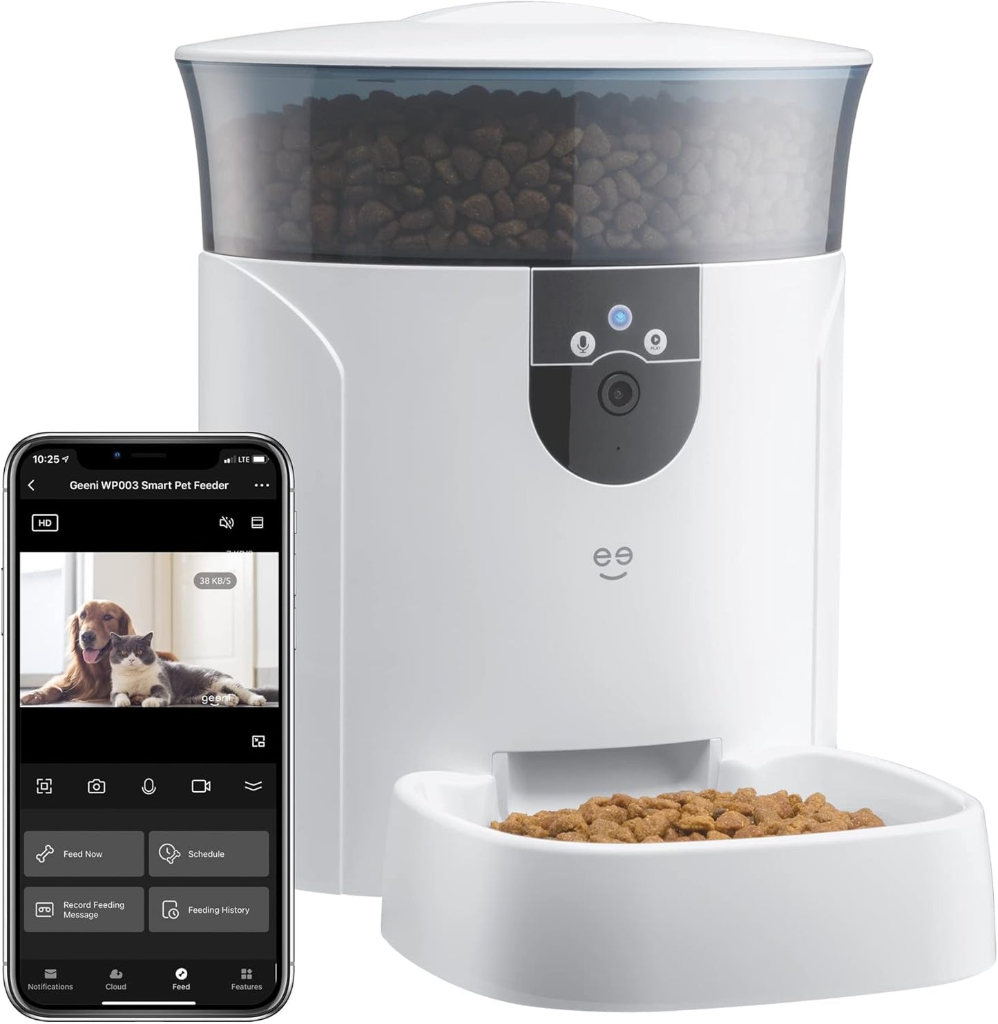 Smart 7L Automatic Pet Feeder & Camera