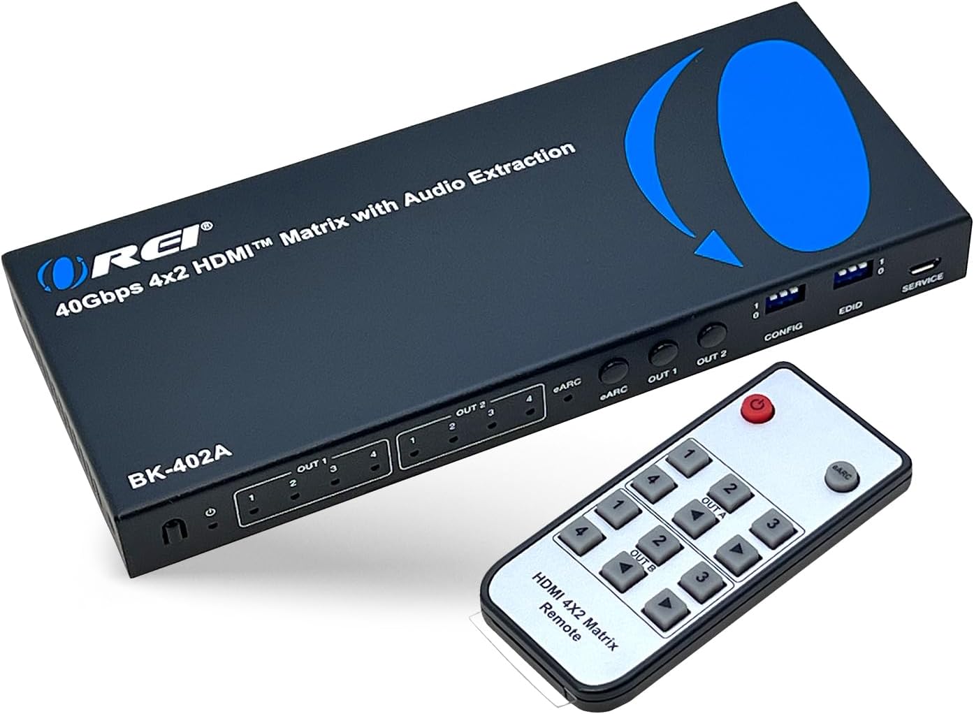 OREI 8K eARC HDMI Matrix Switcher with Audio Extractor