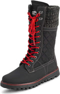 POLAR Womens Faux Fur Waterproof Winter Calf Boots - Warm Insulation