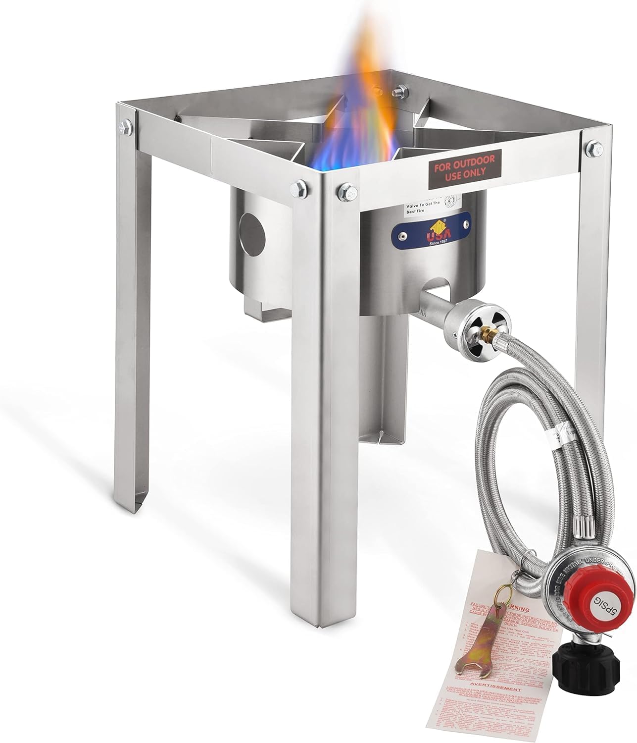ARC 55,000BTU Propane Burner for Outdoor Cooking and Frying