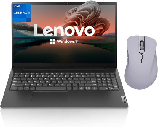 Lenovo V15 Laptop 512GB SSD: Fast Performance + Wireless Mouse Bundle