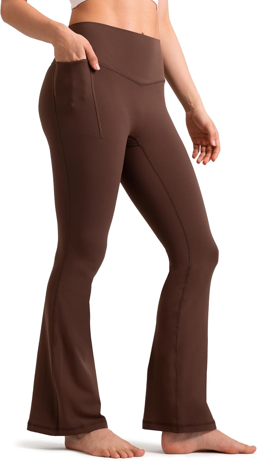 Colorfulkoala Dreamlux Mini Flare Leggings with Pockets