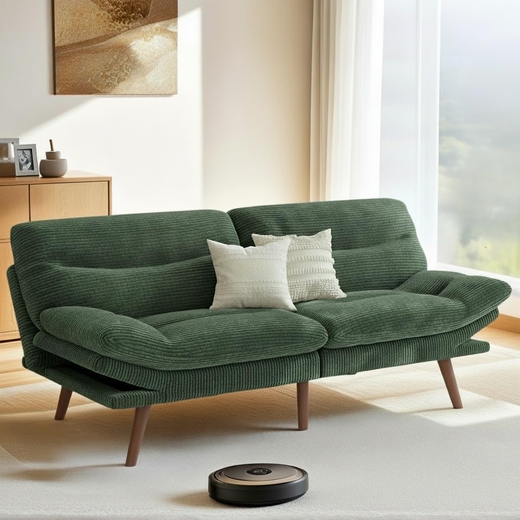 Pipishell Futon Sofa Bed: Versatile 3-in-1 Couch for Small Spaces