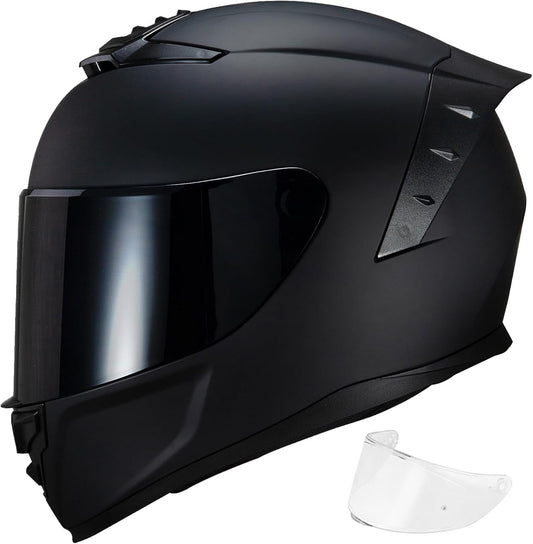 Full Face Motorcycle Helmet for Adults - DOT Approved Safety Gear