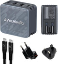 AVerMedia Elite Go USB-C Capture Card and 100W GaN Dock - Portable 4K