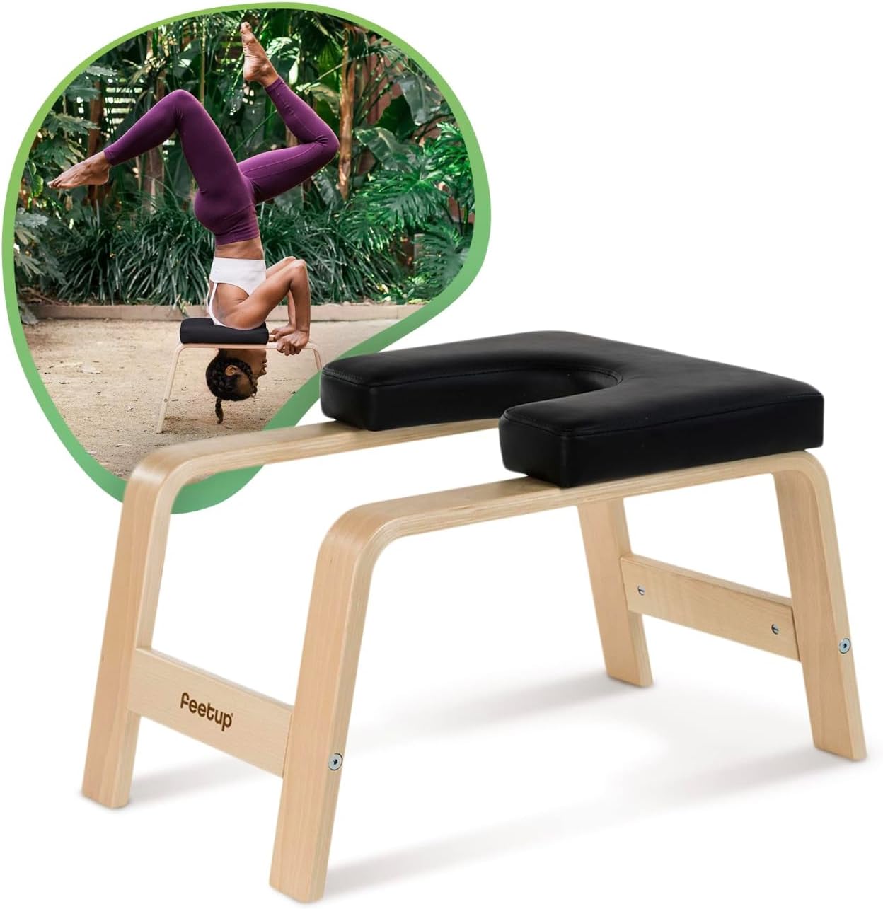FeetUp Yoga Headstand Bench for Safe Inversions and Strength
