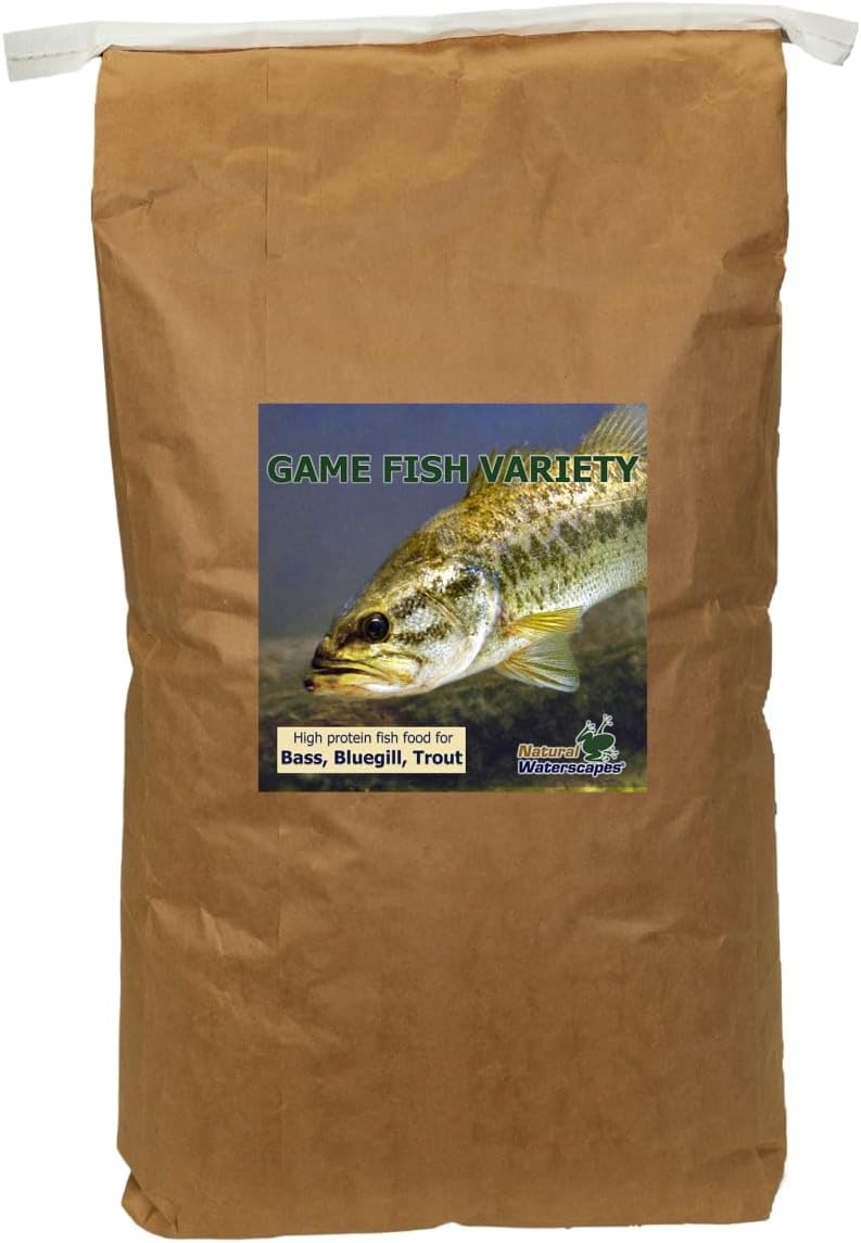 Natural Waterscapes Game Fish Food Variety for Healthy Fish Growth