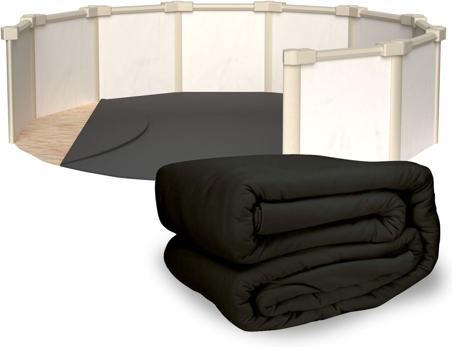 28 ft Round Pool Liner Pad for Above Ground Pools - Durable Protection