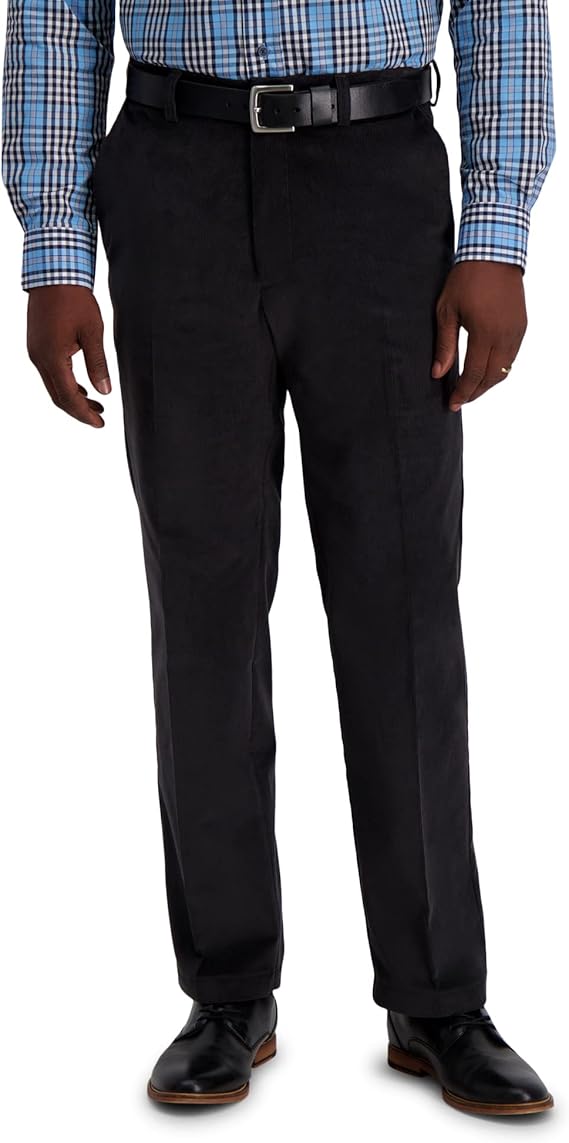 Haggar Men's Corduroy Expandable Waist Classic Fit Pants Review