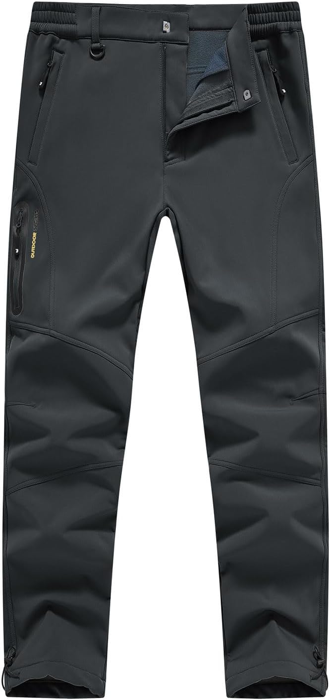 YSENTO Men's Fleece Lined Snow Ski Pants for Winter Adventures