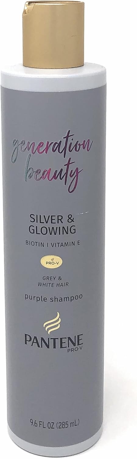 Pantene Pro-V Silver Hair Shampoo - Biotin Infused 9.6 OZ