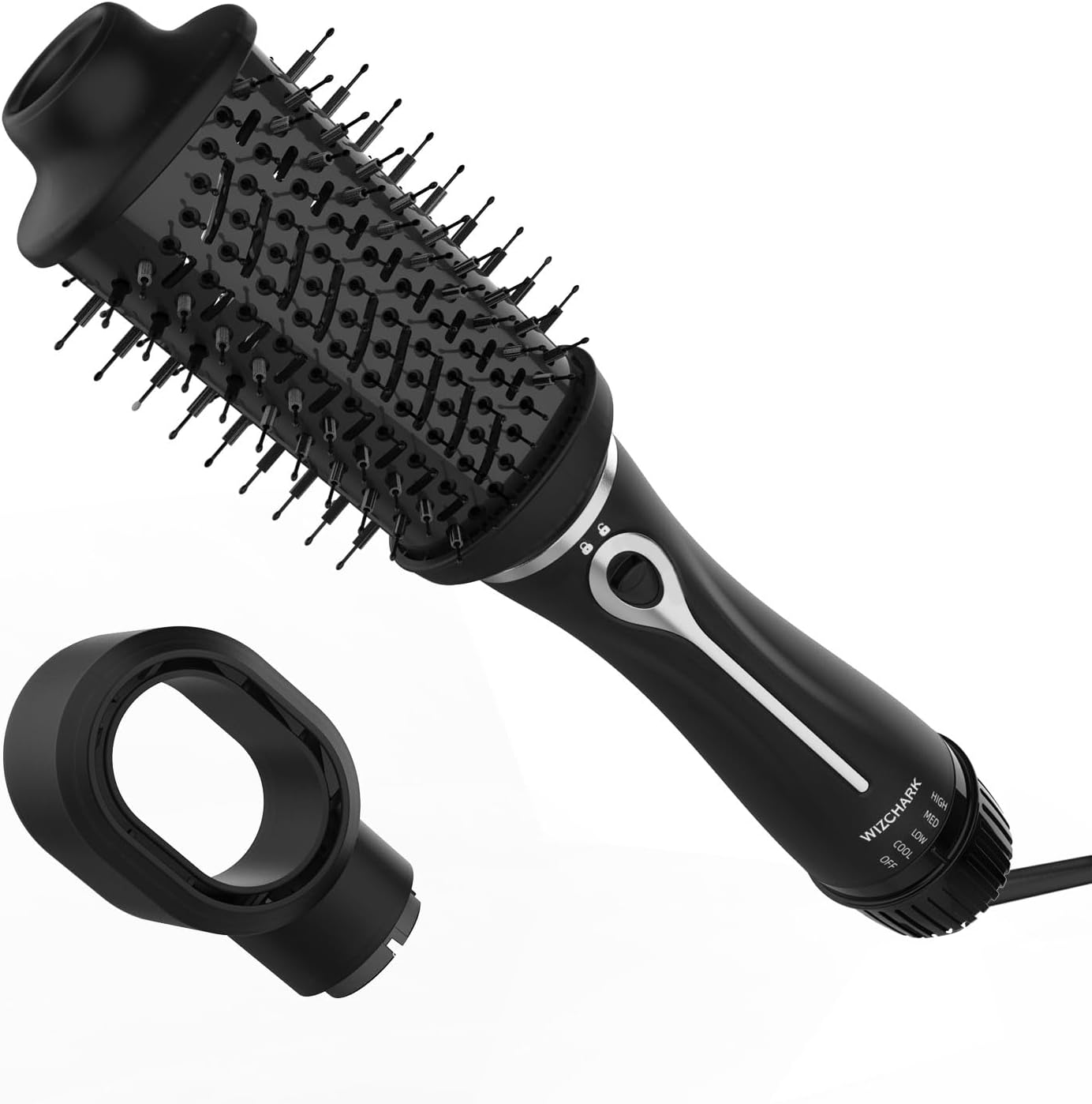 WIZCHARK Dual Voltage Hair Dryer Brush - 4 Settings