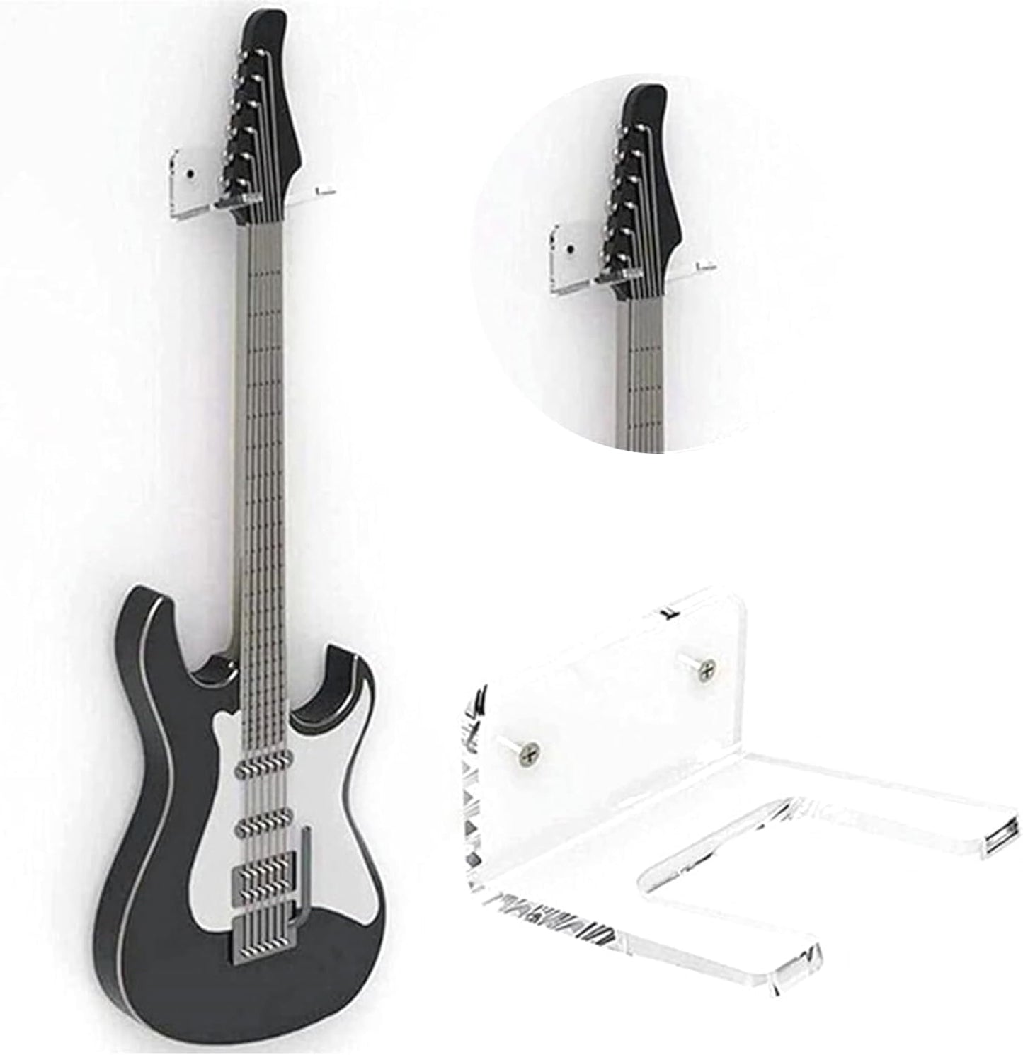 Set of 4 Acrylic Guitar Wall Hangers by KAFENDA