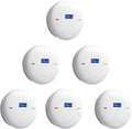6 Pack 10 Year Battery Smoke and Carbon Monoxide Detector - Portable